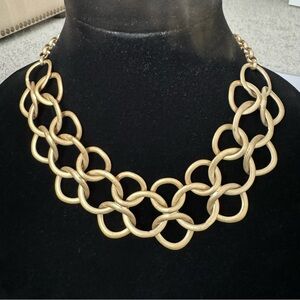 Matte gold finish necklace